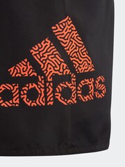 adidas Black Performance Logo Clx Swim Shorts - Image 3 of 5