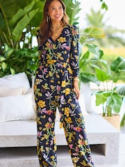 Myleene Klass Black Button Through Jumpsuit - Image 1 of 7