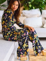 Myleene Klass Black Button Through Jumpsuit - Image 3 of 7