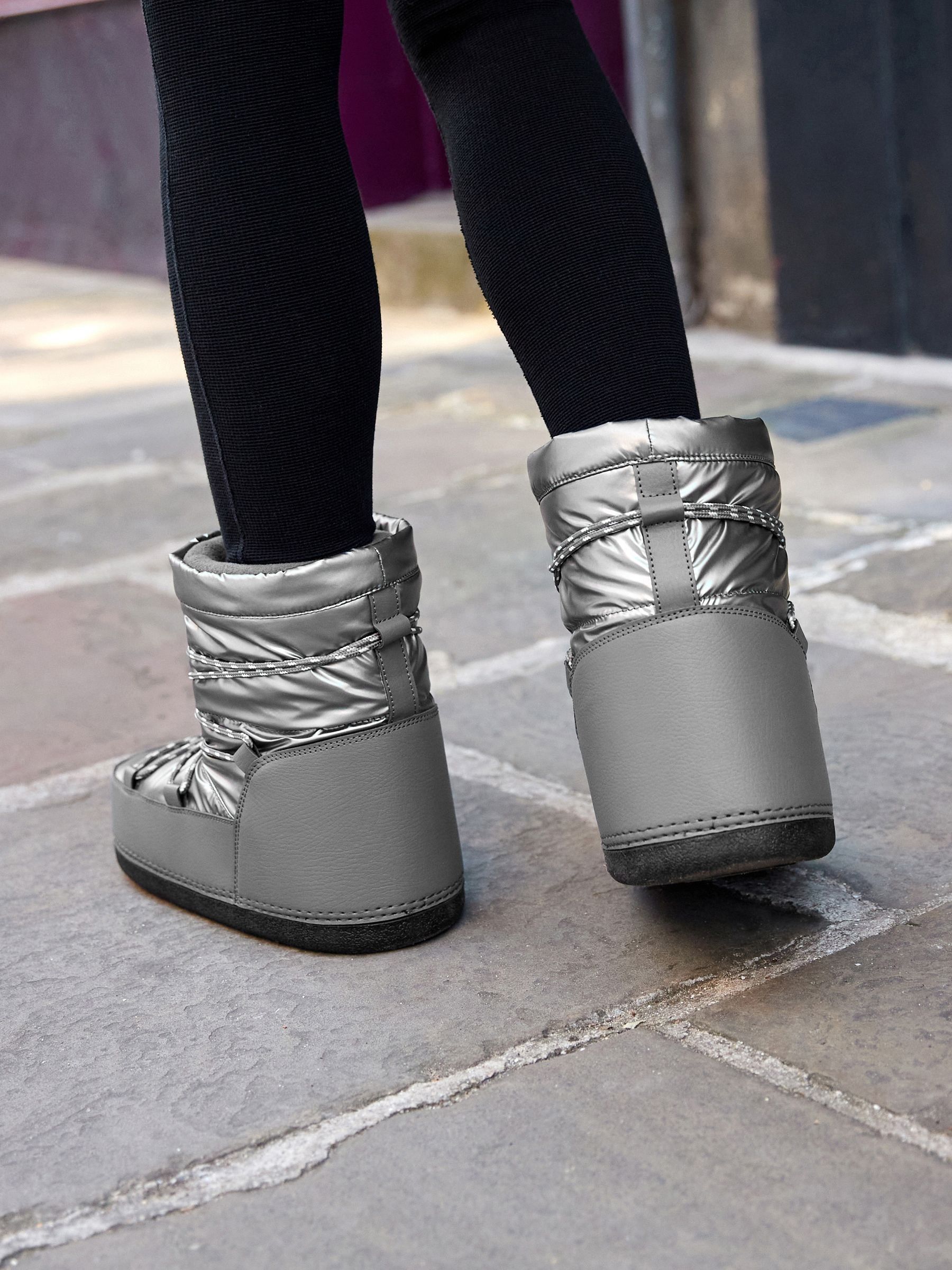 Next silver boots new arrivals