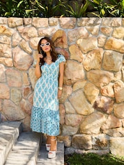 Myleene Klass Ikat Border Print Maxi Dress - Image 2 of 5