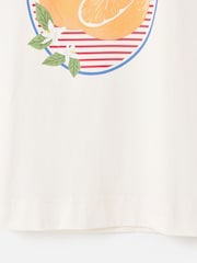 Oliver Bonas White White Chill & Peel Orange Graphic T-Shirt - Image 5 of 8