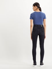 Levi's® Black Mile High Super Skinny Jeans - Image 3 of 7