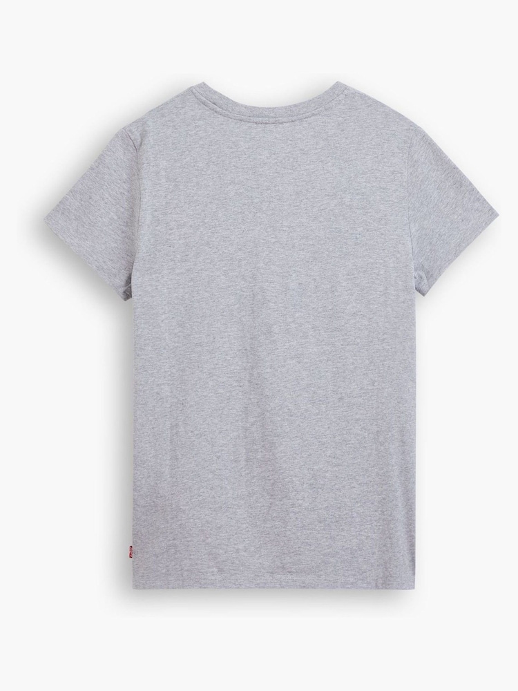 Levi's® Grey The Perfect 100% Cotton T-Shirt - Image 5 of 6