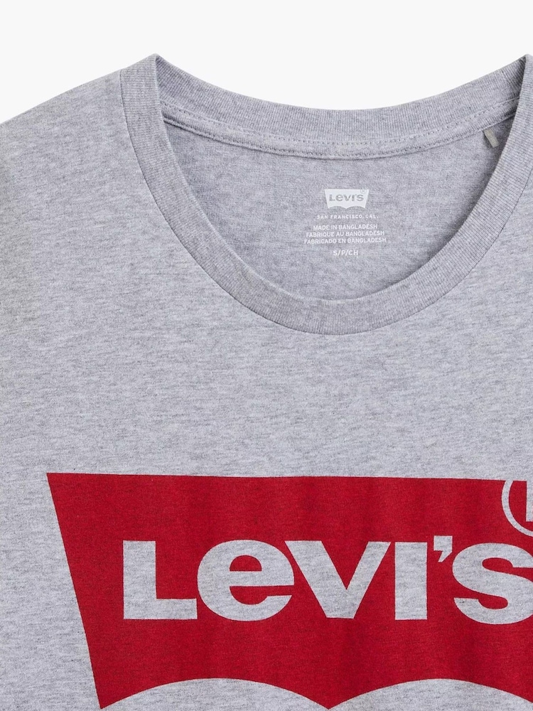 Levi's® Grey The Perfect 100% Cotton T-Shirt - Image 6 of 6