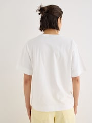 Oliver Bonas White Just Peachy Graphic T-Shirt - Image 2 of 7