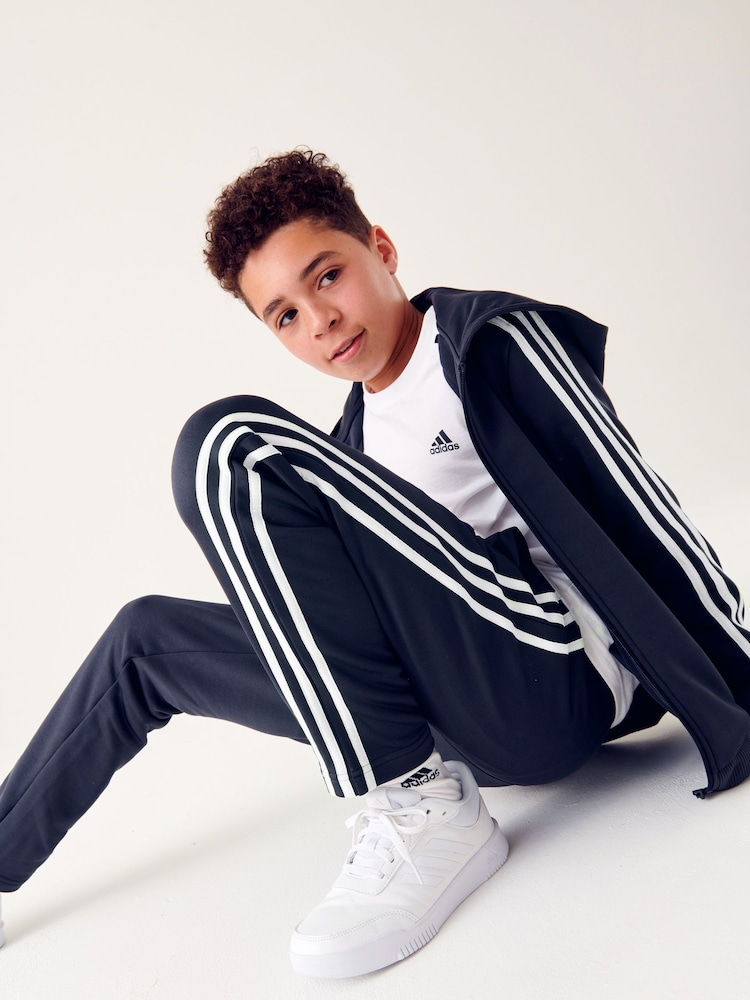 adidas Blue Sportswear Train Essentials Aeroready 3-Stripes Regular-Fit Joggers - Image 1 of 1