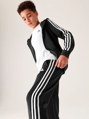 adidas Black Sportswear Train Essentials Aeroready 3-Stripes Regular-Fit Joggers - Image 1 of 5