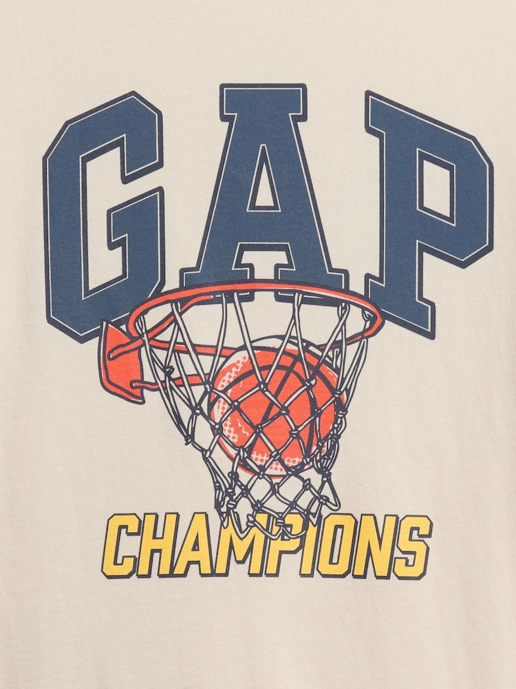 Basket-ball beige - Gap T-shirt graphique à manches courtes (4-13 ans) - Image 3 de 3