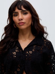 Raffya Shelli All Over Broderie Anglaise Shirt In - Imagen 5 de 5