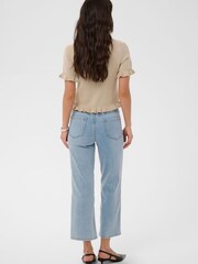 Kaffe Blue Brook Cropped High-Waist Jeans - Image 3 of 6