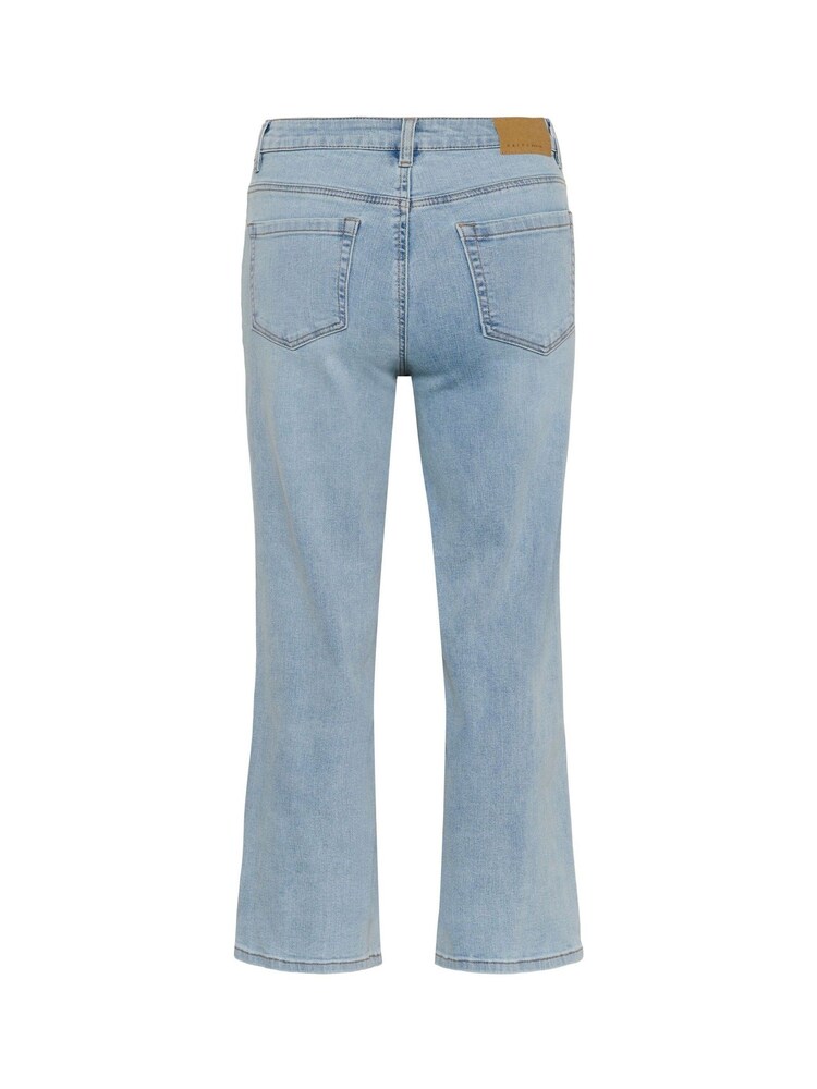 Kaffe Blue Brook Cropped High-Waist Jeans - Image 6 of 6