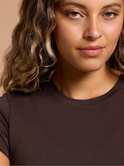 Gym + Coffee Brown Soft Motion T-Shirt - Image 5 of 7