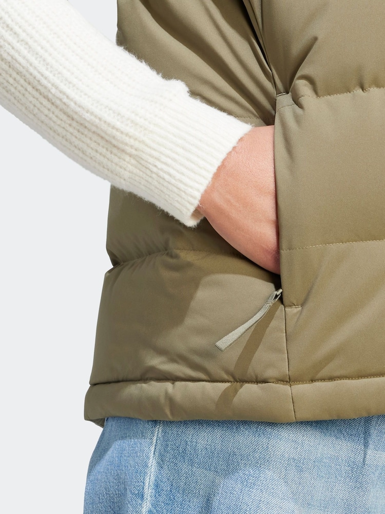 adidas Terrex Green Helionic Down Vest - Image 6 of 8
