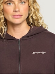 Gym + Coffee Brown Daily Zip Hoodie - Image 4 of 6