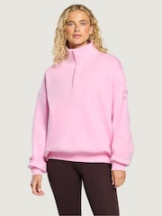 Gym + Coffee Pink Sierra Snap Collar Sweatshirt - Image 1 of 6