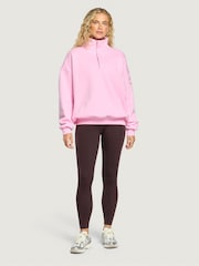 Gym + Coffee Pink Sierra Snap Collar Sweatshirt - Image 2 of 6