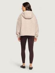 Gym + Coffee Natural Industry Hooded Full Zip Fleece - Image 6 of 10