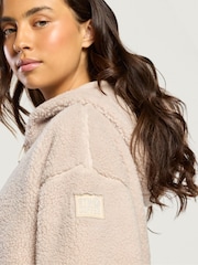 Gym + Coffee Natural Industry Hooded Full Zip Fleece - Image 7 of 10