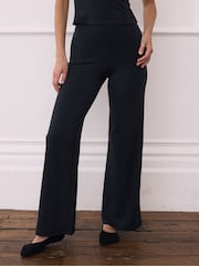 Gym + Coffee Black Soft Motion Wide Leg Leggings - Image 1 of 5