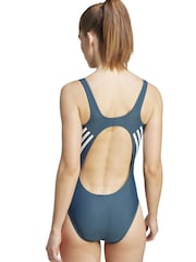 adidas Green Sportswear Swim Adidas 3-stripes Swimsuit - Image 2 of 9