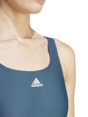 adidas Green Sportswear Swim Adidas 3-stripes Swimsuit - Image 6 of 9