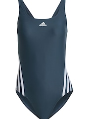 adidas Green Sportswear Swim Adidas 3-stripes Swimsuit - Image 9 of 9