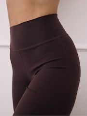 Gym + Coffee Brown Soft Motion Wide Leg Leggings - Image 4 of 6