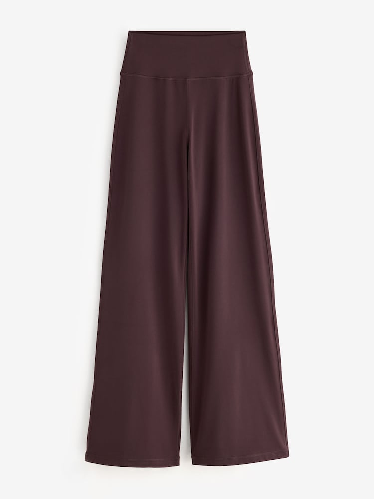 Gym + Coffee Brown Soft Motion Wide Leg Leggings - Image 6 of 6