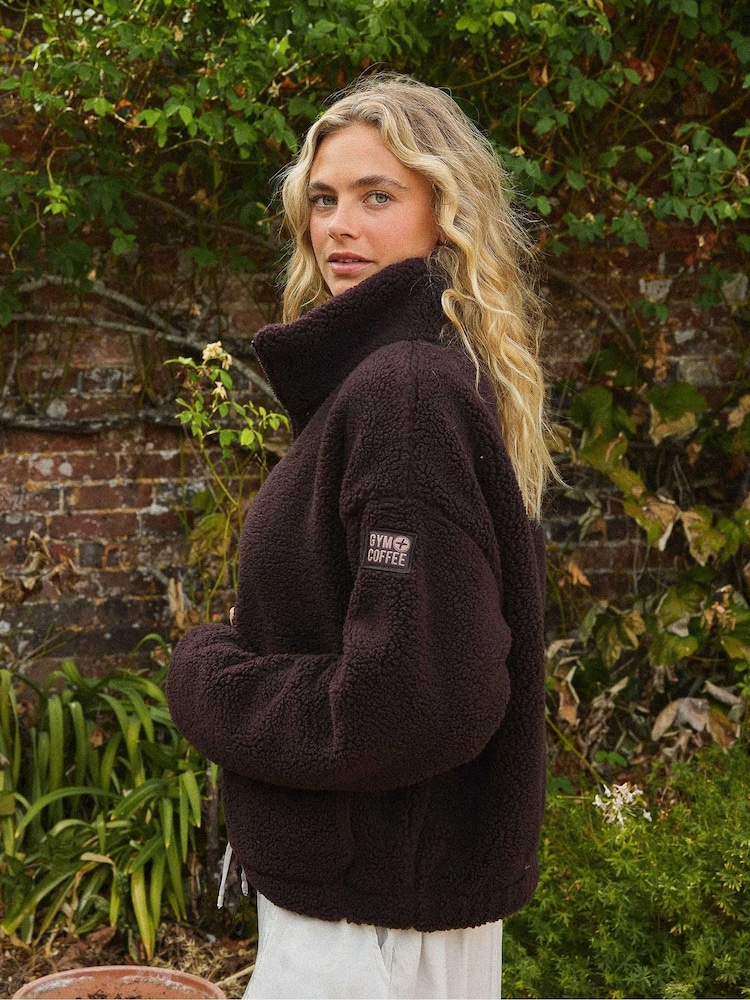 Gym + Coffee Brown Industry High Collar Jacket - Image 1 of 4