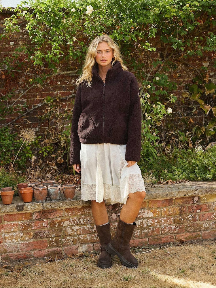 Gym + Coffee Brown Industry High Collar Jacket - Image 4 of 4
