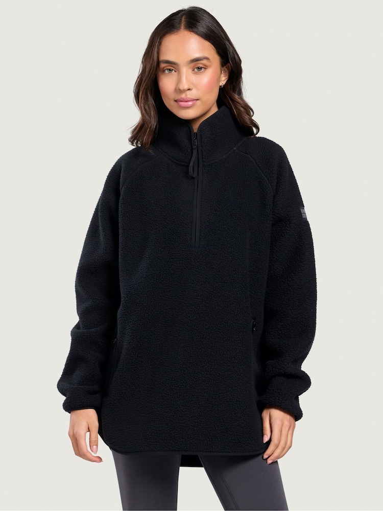 Gym + Coffee Horizon Longline Half Zip Fleece - Image 8 of 8