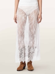 AllSaints White Arran Lace Skirt - Image 1 of 8