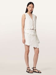 AllSaints White Mona Top - Image 2 of 6