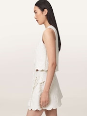 AllSaints White Mona Top - Image 3 of 6