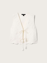 AllSaints White Mona Top - Image 6 of 6
