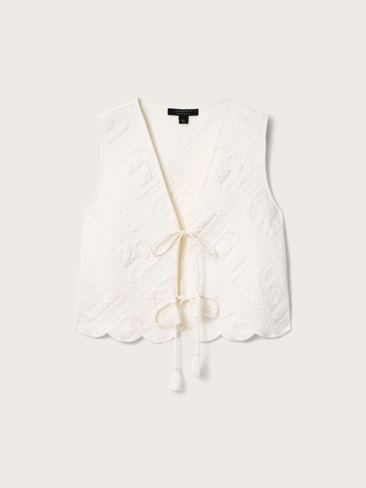 AllSaints White Mona Top - Image 6 of 6 AllSaints White Mona Top - Image 6 of 6