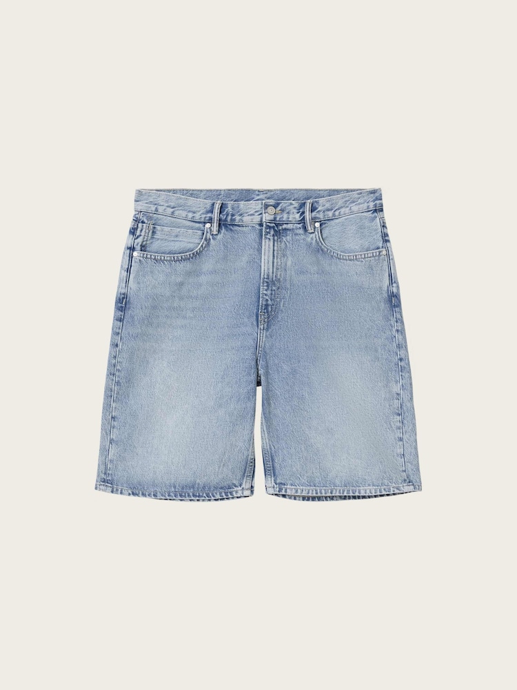 AllSaints Blue Lenny Shorts - Image 7 of 7