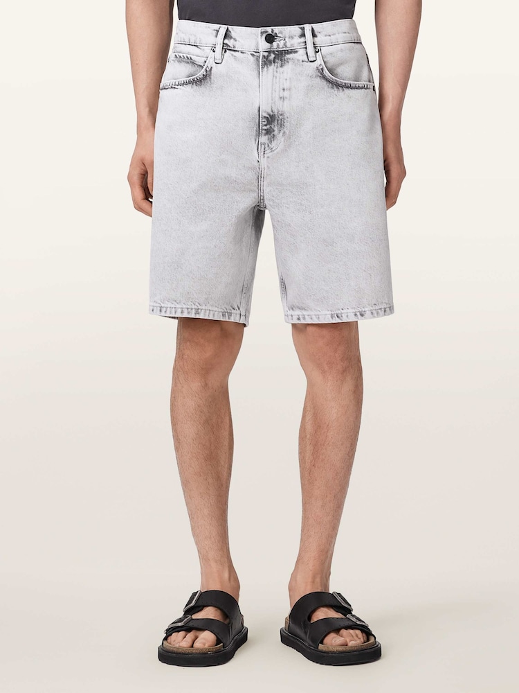AllSaints Grey Lenny Shorts - Image 1 of 7