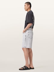 AllSaints Grey Lenny Shorts - Image 4 of 7