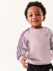 بدلة رياضية 3 خطوط للأطفال الصغار من adidas - Image 1 of 5