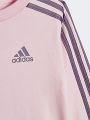 بدلة رياضية 3 خطوط للأطفال الصغار من adidas - Image 3 of 5