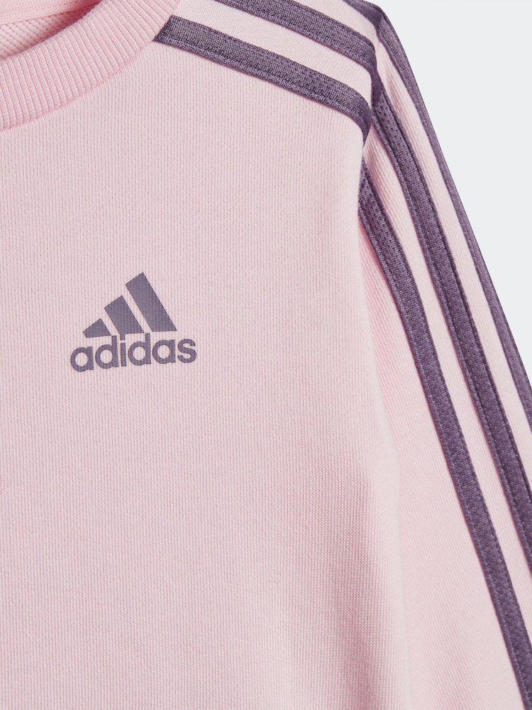 بدلة رياضية 3 خطوط للأطفال الصغار من adidas - Image 3 of 5