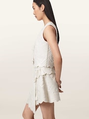 AllSaints White Mona Skirt - Image 4 of 7