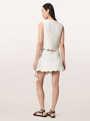 AllSaints White Mona Skirt - Image 5 of 7
