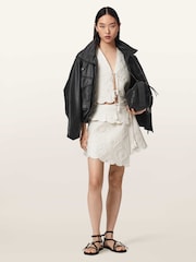 AllSaints White Mona Skirt - Image 6 of 7