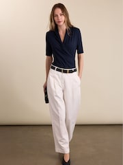 Baukjen Blue Rosamund Wrap Top - Image 5 of 6