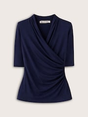 Baukjen Blue Rosamund Wrap Top - Image 6 of 6