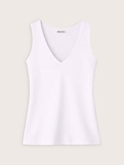 Baukjen White Jada Cotton V-Neck Tank - Image 4 of 4