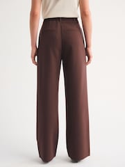 Abercrombie & Fitch Brown Sloan Mahogany Wide Leg Trousers - Image 2 of 6